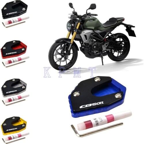 New Kickstand Foot Side Stand Extension Pad Support Plate For HONDA CB150R CB600F CB900F CB500X CB400 CB 400 600F 900F