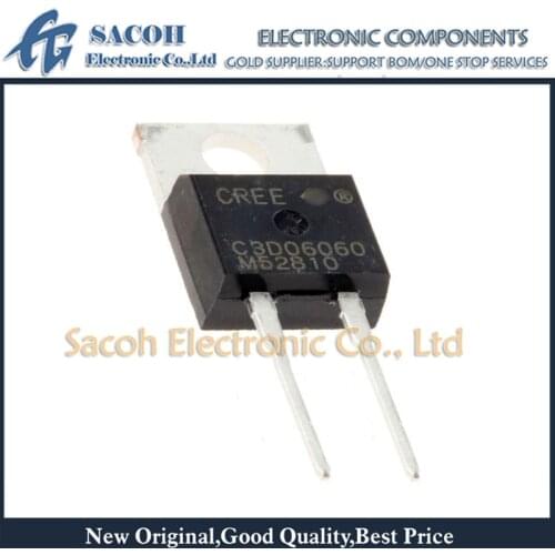 Free Shipping 10Pcs C3D06060A C3D06060G C3D06060 TO-220/TO-263 6A 600V SiC Zero-Recovery rectifier