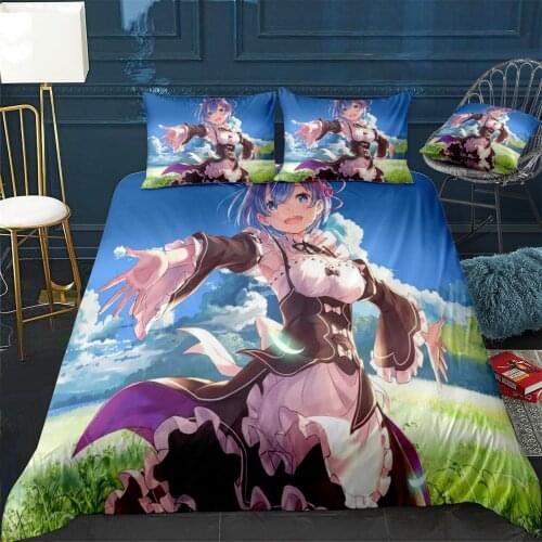 Happy rem Duvet Cover Comfortable Quilt Home Decora Design Universal Bedding Set Bedclothes+Pillowcase 3pcs