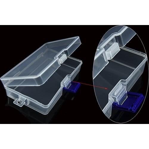 Portable Storage Box Transparent Holder Craft Beads Rectangle Plastic Case Collection Organizer Display