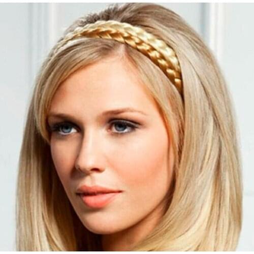 Synthetic Wig Twist Elastic Hair Bands Braids Bohemian Braid Fashion Headbands For Women Stretch Girls Hair Accessories Headband