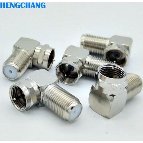 Right Angle F connector F type male to F type Fmale Right Angle connector British system 10pcs/lot