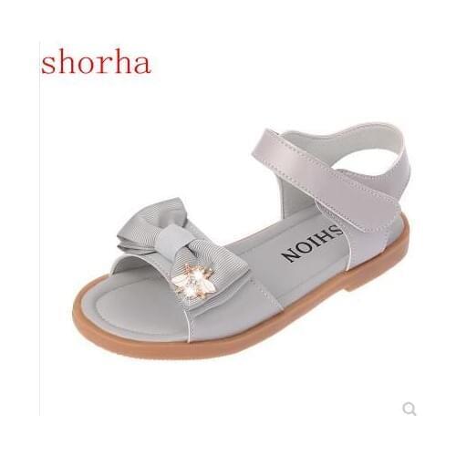 Summer Bow tie Style Children Sandals Girls Princess Beautiful Flower Shoes Kids Flat Sandals Baby Girls Roman Shoes