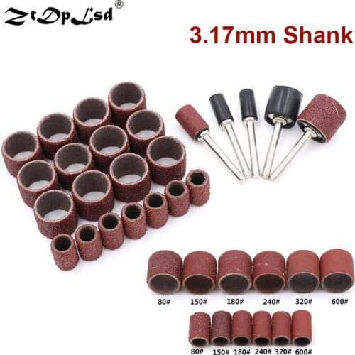 50X 80-600Grit Nail Sanding Bands File For UV Gel Polish Remover Electric Machine Drill Bits Drum Band Mandrel Shank Rotary Tool