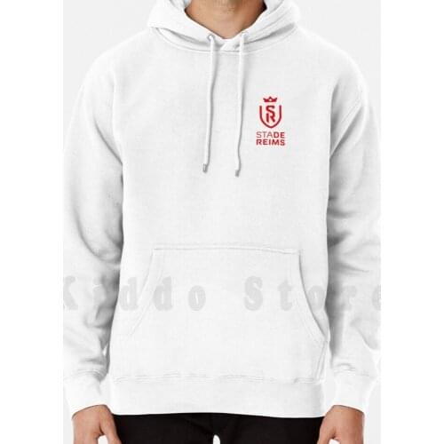 Stade De Reims-Sdr Hoodies Long Sleeve Sdr Stade De Reims Reims Foot Football Red White Rouge Blanc