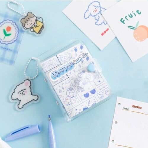 Creative Journal Notebook Cute Mini DIY Scrapbook Loose Leaf Binder HandBook Spiral Meno Pad Kawaii Diary Weekly Planner Supply