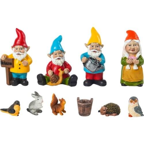 Garden Ornament Elf Statue Statues Desk Decor Naughty Old Man Gift Accessories Simulation DIY Fairy Resin Birthday Present