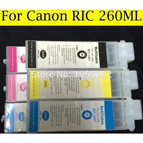 High Quality Refilltible Ink Cartridge For Canon BCI-1431C BCI-1451MK BCI-1451Y Tinta Use For Canon W6400/6200/7250 printer