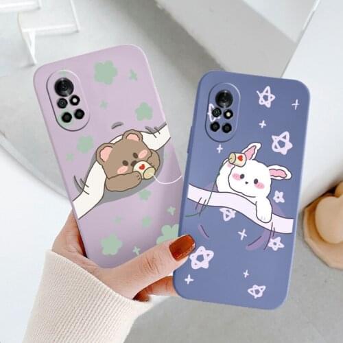 Star For Huawei Nova 8 7 Pro 6 SE Case Flower Slicone Soft Cover Huawei 5 Pro 5Z 5I 5Ipro 5T 4 4E Shockproof Phone Case