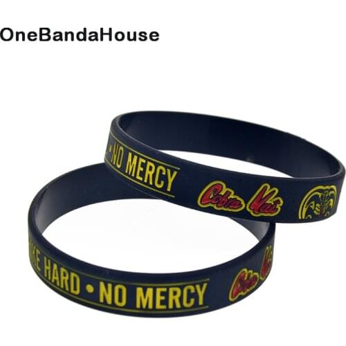 1PC Strike First Strike Hard No Mercy Silicone Wristband Anime Bracelet Filled in Color Adult Size