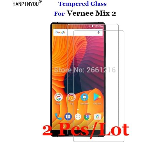 2 Pcs/Lot For Vernee Mix2 Tempered Glass 9H 2.5D Premium Screen Protector Film For Vernee Mix 2 6.0"