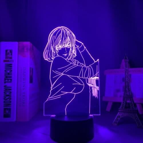 3d Anime Lamp One Punch Man Hellish Blizzard for Bedroom Decor Light Birthday Gifts for Women Men Konosuba Manga Led Night Light