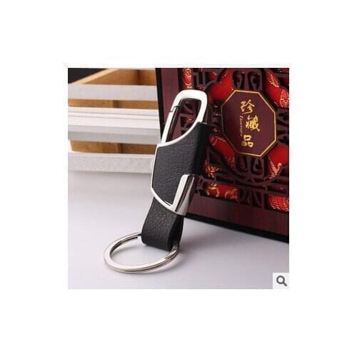 Car-Styling Metal Key Ring Cowhide KeyChain For Porsche 911 918 Cayenne Macan Panamera Cayman Carrera Boxster