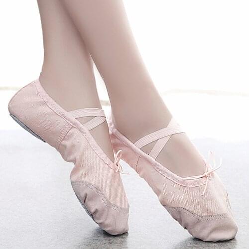 Ballet Shoes Girls Yoga Shoes Canvas Soft Sole Ballet Dance Slippers Children Kids Practise Ballerina Shoes Woman Dance Shoes