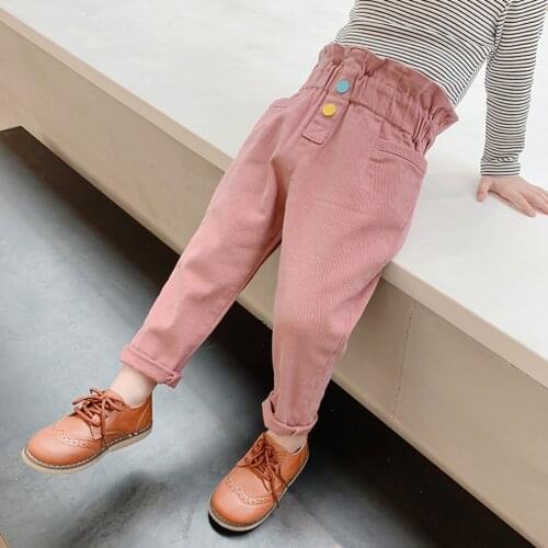 Pants For Girls High Waist Girls Pants Casual Style Trousers For Children Spring Autumn Clothes For Girls
