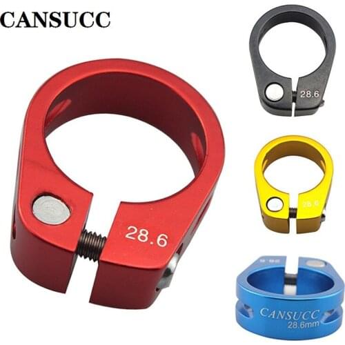 CANSUCC Aluminium Alloy Bicycle Seatpost Clamp 28.6mm MTB Bike Quick Release Seat Post Clamp Cycling Bicycle Seatpost Tube Clip