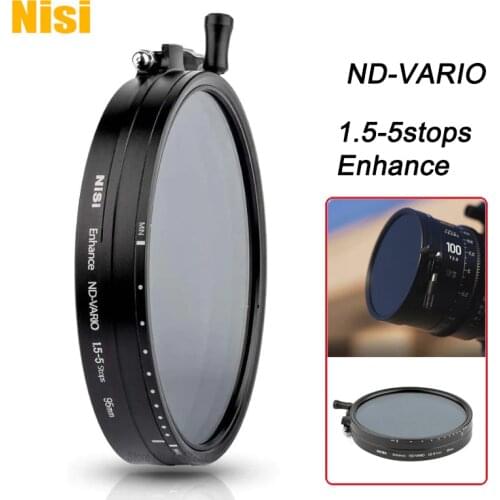 NisiI ND-VARIO 1.5-5 Stops Enhanced Lens Filter for Video Camera Film Photography 95mm 110mm 114mm
