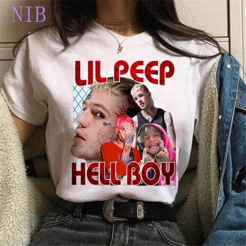 Streetwear Hip Hop Lil Peep printing t shirt women fashion Tops harajuku casual Tees gothic punk oversized women/mens T-Shirts