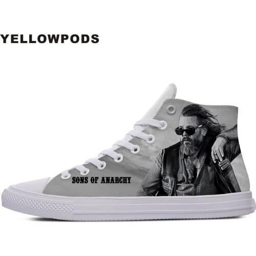 Customized Your Own Logo/Photo/Image Pattern Anarchy TV Show Sons Of Men Flats Shoes Fashion Brand Diy Your Shoes