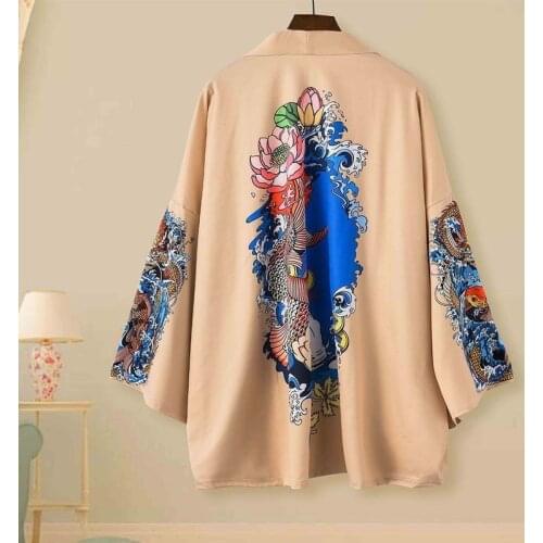 Kimonos Cardigan Men Women Sunscreen Thin Loose Summer Japanese Kimono Yukata Asian Clothes Kimono Cosplay Comono