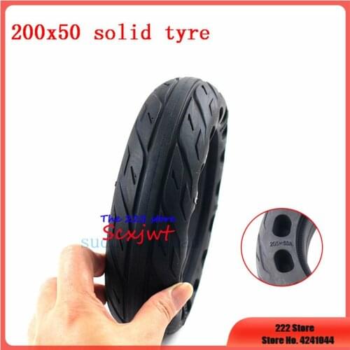 200x50 Scooter Electric tubeless solid wheel tyre For Gas &Electric Scooter Pocket Bike 8x2" 8Inch explosion-proof solid tire