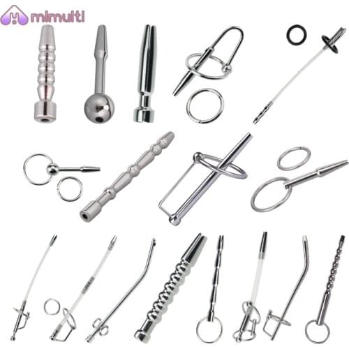 Penis stick Sex toys Metal urethral catheter Mens urethral dilation stick Safety Stimulation toys Urethral stimulation stick