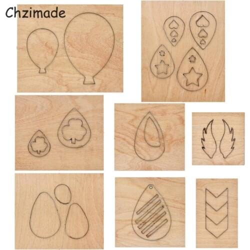 Chzimade Balloon Angel Wings Metal Leather Cutting Dies Wooden Mold For Dies Cutter Machine Punching Mould Diy Leather Crafts