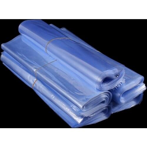 100PCS/lot Transparent PVC Heat Shrinkable Film Bag Clear Heat Shrink Membrane Poly Bags for Gift Bottle Box Book Dust-Proof