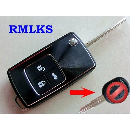 RMLKS 3 Button Modified Flip Folding Remote Key Shell Case Car Key Fob Fit For Buick Excelle HRV Key Blank For Chevrolet