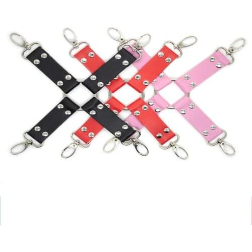 Sex Cross Buckle PU Back Buckle Reverse BDSM Bondage Restraint SM Cosplay Accessories for Adult SM Products EK-New