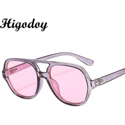 Higodoy Double Brige Oversized Women Sunglasses Vintage Ladies Square Sunglasses for Men Goggle Uv Protection Sun Glasses Oculos