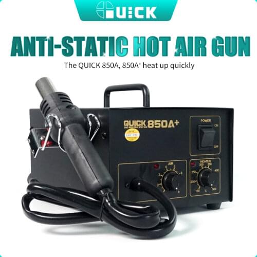 Quick 850A 850A+ SMD hot air resoldering station rework station for phone BGA SMD PCB IC Repair welding solder tools