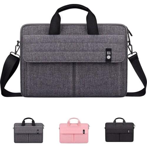 Laptop Bag For 13.3 14 15.4 15.6 Inch Waterproof Computer Case For Macbook Air 13 Case Xiaomi Dell Multi-pocket Shoulder Handbag