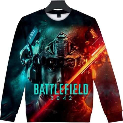 Battlefield 2042 3D print autumn winter Holiday passionate style Men/Women casual Kawaii Style Round sweatshirt long sleeve