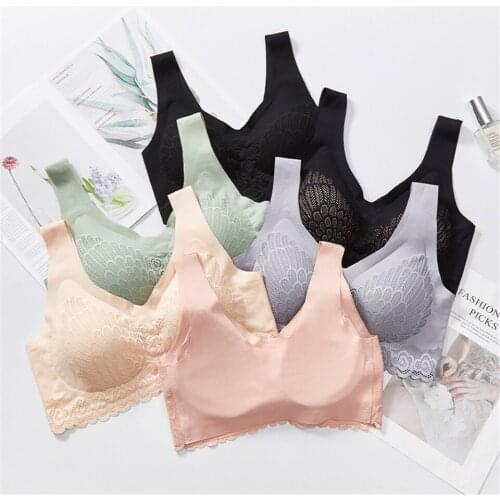 Yoga Tops Fitness Girls Super Soft Latex Cotton Women Fashion Bra Tops Breathable Running Sport Bra Sujetador Deportivo