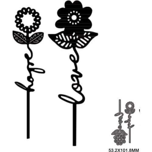 2pcs New Flower And Leaves Metal Cut Dies Stencils for Scrapbooking Photo Album Decorative Embossing DIY Paper Card Marking 2021