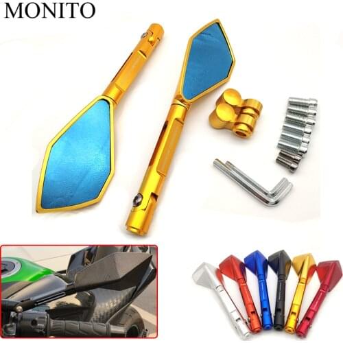 Universal CNC Motorcycle Rear View Mirror Motorbike Rearview Side Mirror For YAMAHA MT125 MT 125 MT03 MT25 YBR125 XT660 FZ600