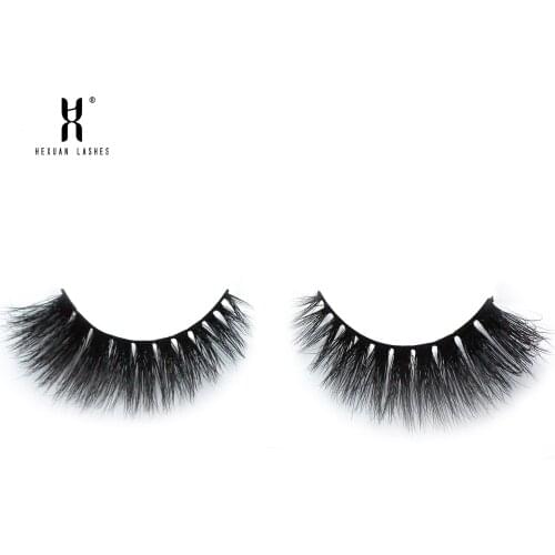 High quality 4D Mink Eyelashes HEXUAN BEAUTY Wispy Mink Lashes 100% Cruelty free Lashes Natural mink eyelashe Makeup