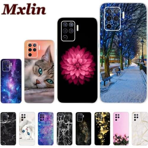 For Oppo A74 Case Pattern Cover Silicone Soft TPU Back Cases for Oppo A54 Bumper For OPPOA74 4G A 74 A 54 A 94 OPPOA94 5G Fundas