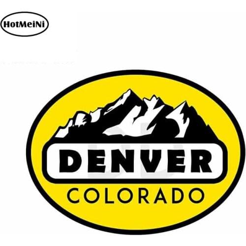 HotMeiNi 13cm x 8.9cm Funny Car Stickers and Decals for DENVER COLORADO Graphics Fashion Vinyl Auto Bumper Mountain Sticker