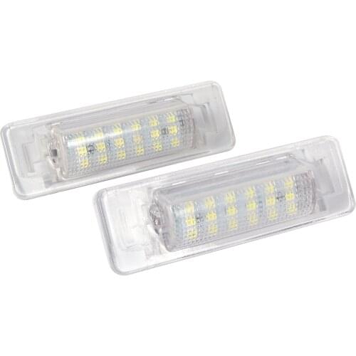 2PCS Car LED Number License Plate Light Lamp For Mercedes Benz E-Class W210 E300 E320 1996-2002 C-Class W202 1998-2000 C230 C280
