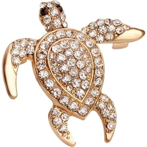 20pcs/lot animal brooch gold sea turtle brooch pins free shipping