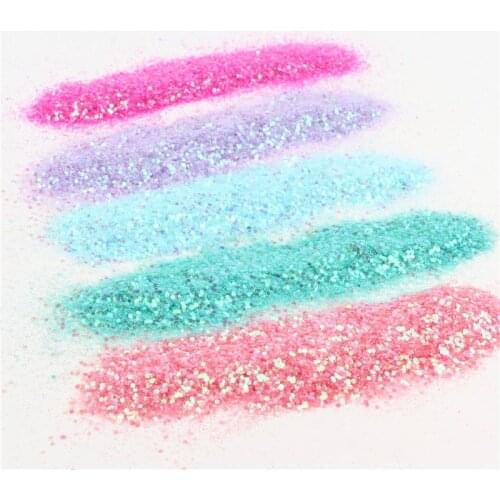 50g/10ml Mirror Nail Art Glitter Powder Rainbow Color Nail Art Gel Polishing Chrome Flakes Pigment Powder Decorations Manicure