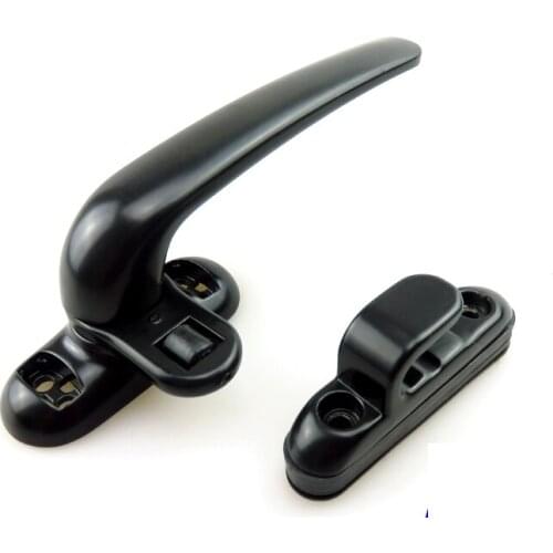 Aluminum Alloy Plastic Steel Push and Pull Inside and Outside Open Door Window Handle with Buckle 2pcs
