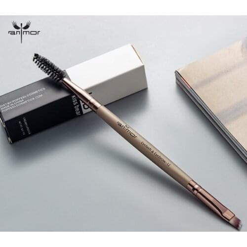 Anmor 1PCS Eyelash & Eyebrow Brush 2 in 1 Makeup Tool Eyebrow Comb Double Head Makeup Brushes Recommended Must-have Eye Brush