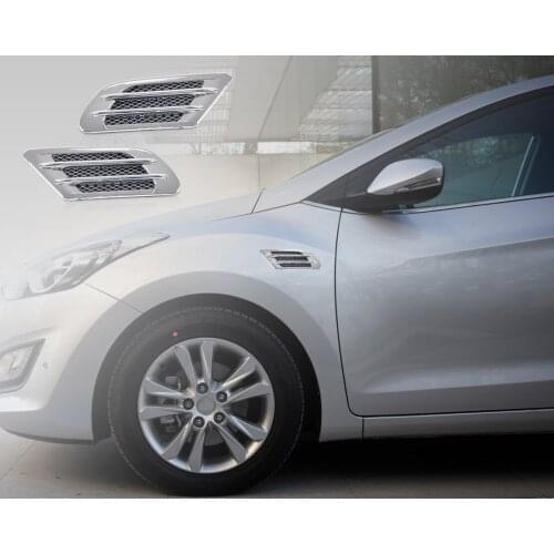 Car Side Air Vent Fender Cover Hole Intake Duct Flow Grille Decor Sticker Fit For Hyundai Kia Rio VW Polo Golf Audi A4 A6