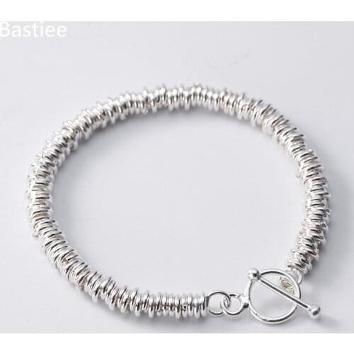 Bastiee 925 Sterling Silver Simple Bracelet For Women s925 Beads Bracelets Hmong Handmade Jewelry Luxury Gifts Jewellery