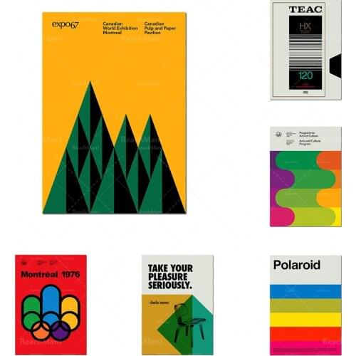 Bauhaus 1919-1933 Édition limitée Graphic Art Print Wall Decoration Modern Interior Minimal Typographic Design Geometric Poster