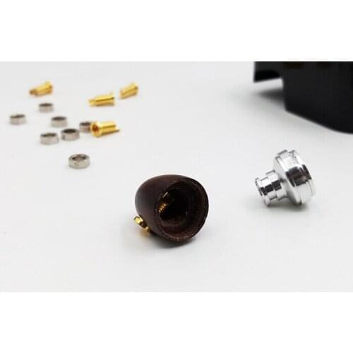 Free shipping new universal universal Shure plug socket female mmcx pure copper gold plated built-in threaded nut 40pcs 20pair