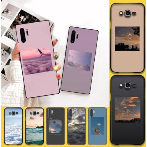 Art Prints Blooming Sky Clouds Phone Case For Samsung Galaxy Note20 ultra 7 8 9 10 Plus lite J7 J8 Plus 2018 Prime